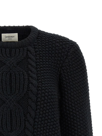 Black Wool Cardigan