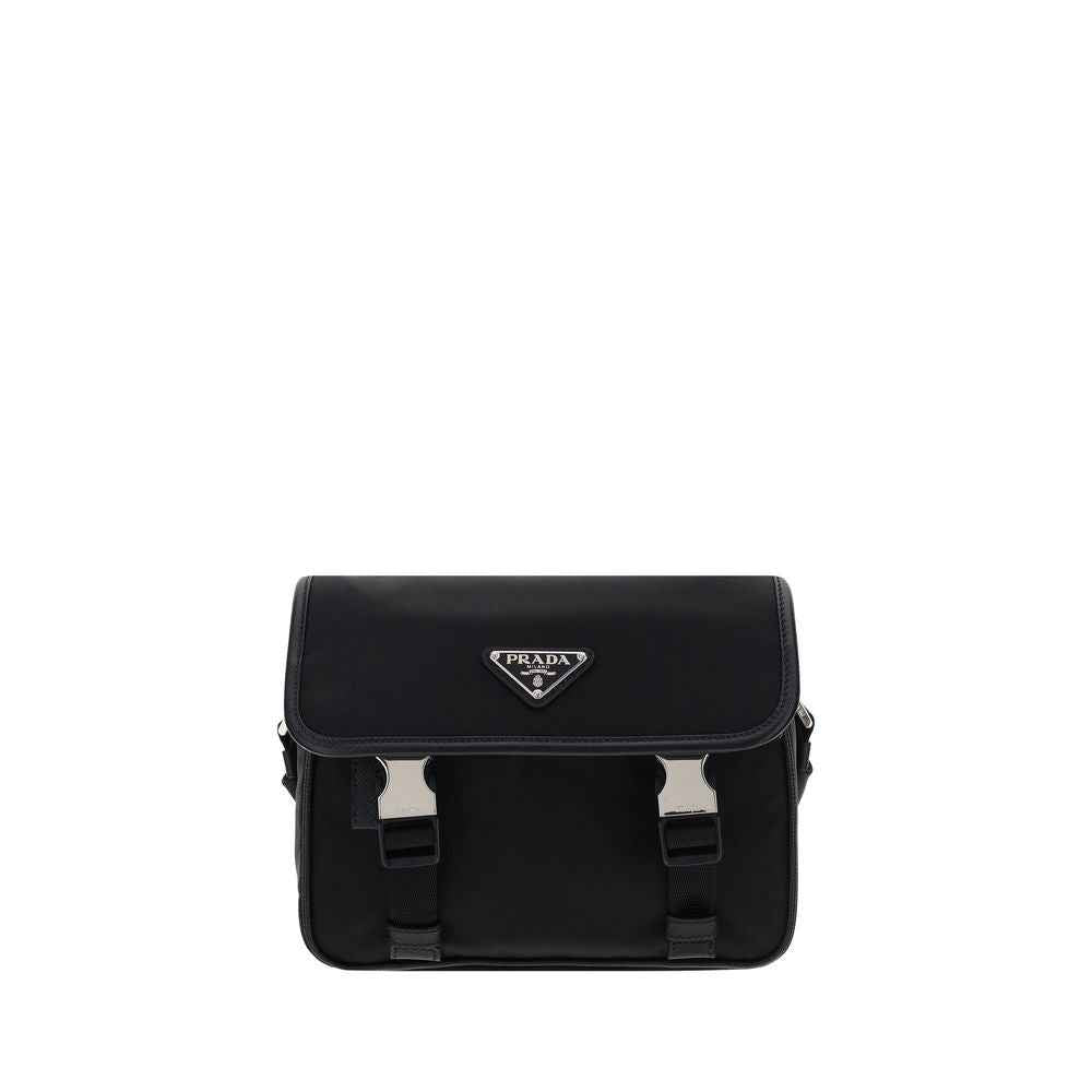 Black Polyamide Shoulder Bag
