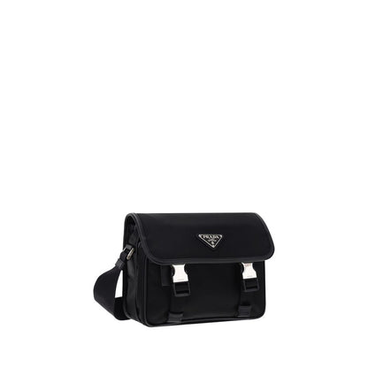 Black Polyamide Shoulder Bag
