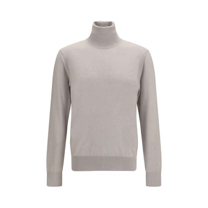Beige Cashmere Turtleneck