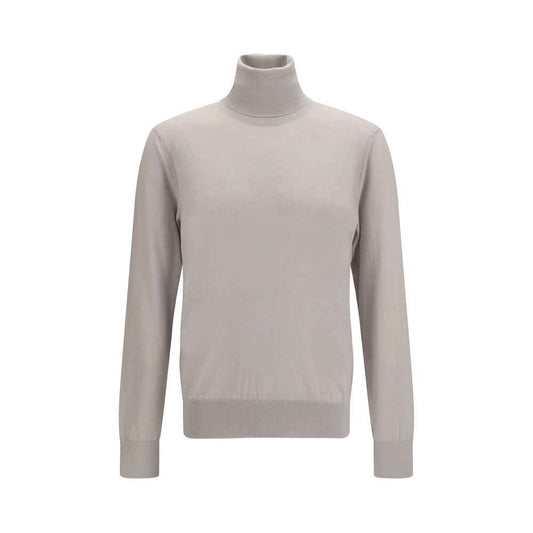 Beige Cashmere Turtleneck