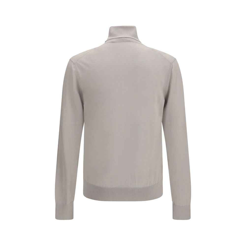 Beige Cashmere Turtleneck