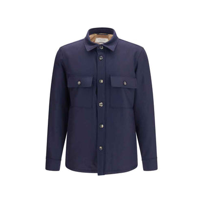 Blue Wool Oves Aries Full-Length Jacket