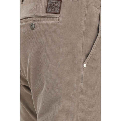 Beige Cotton Chino Pants