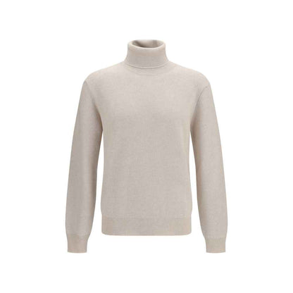 Beige Cashmere Turtleneck