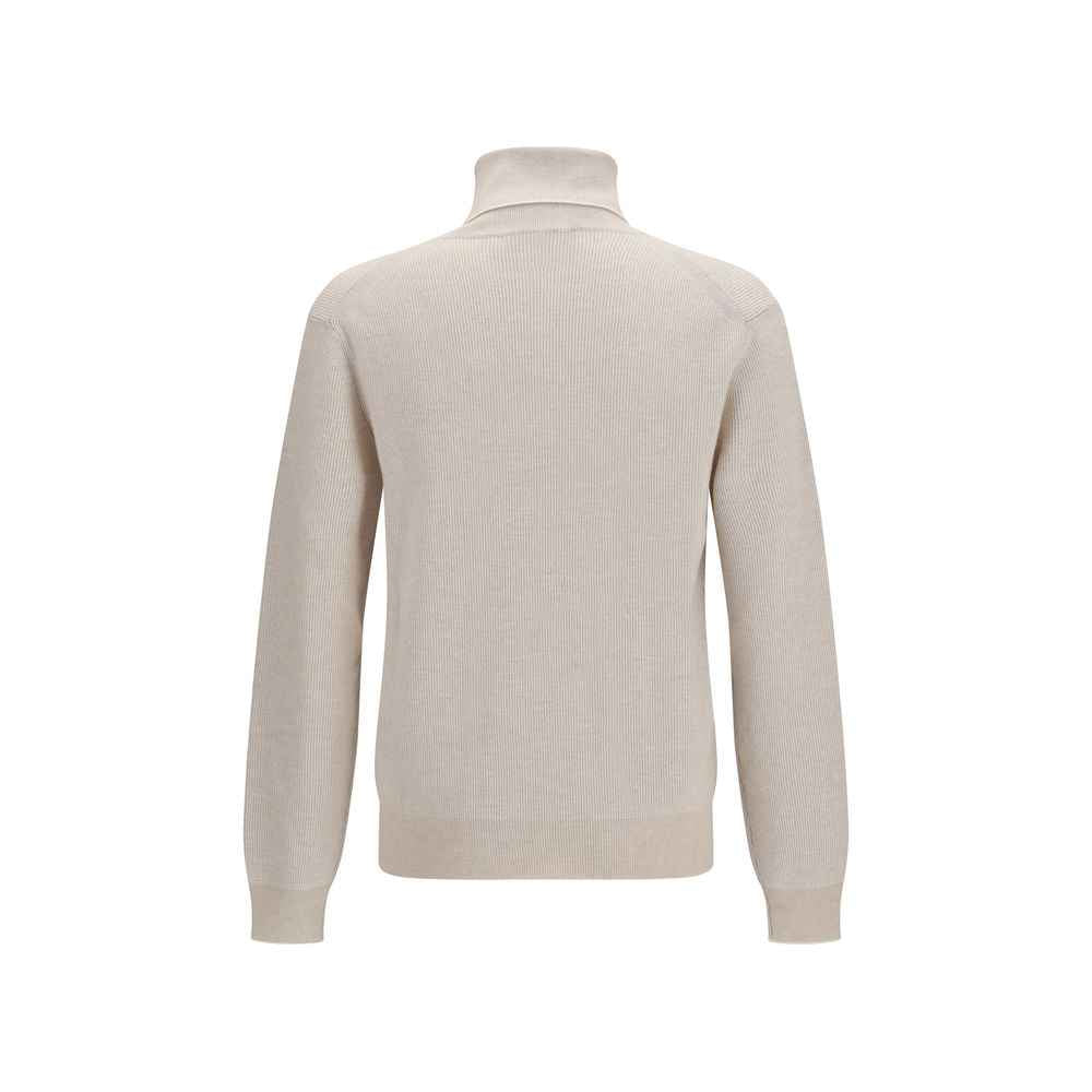 Beige Cashmere Turtleneck