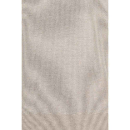 Beige Cashmere Turtleneck