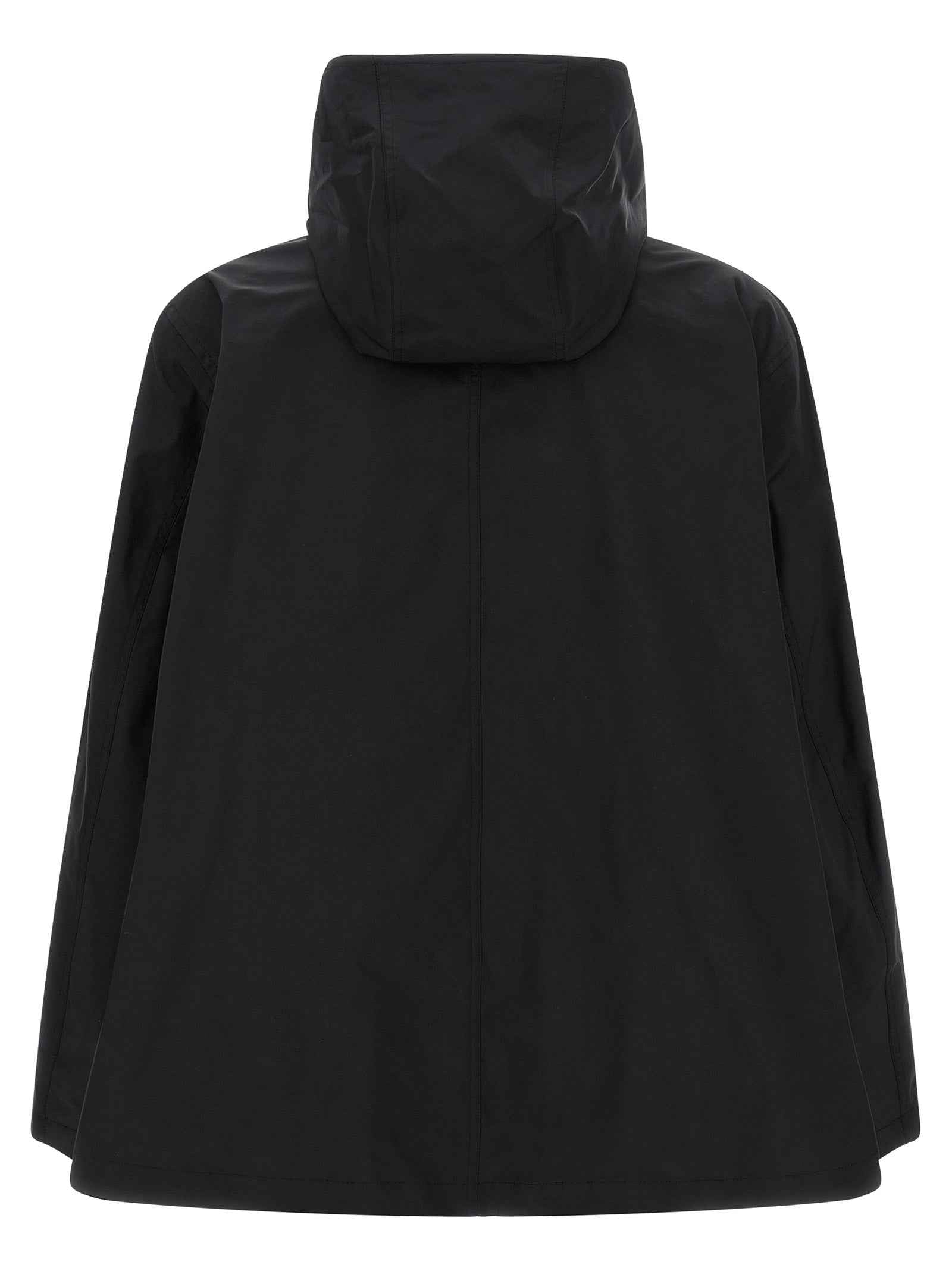 Black Polyester Parka
