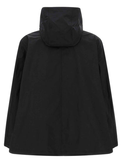 Black Polyester Parka