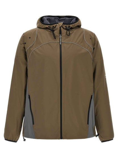 Gray Polyester Parka