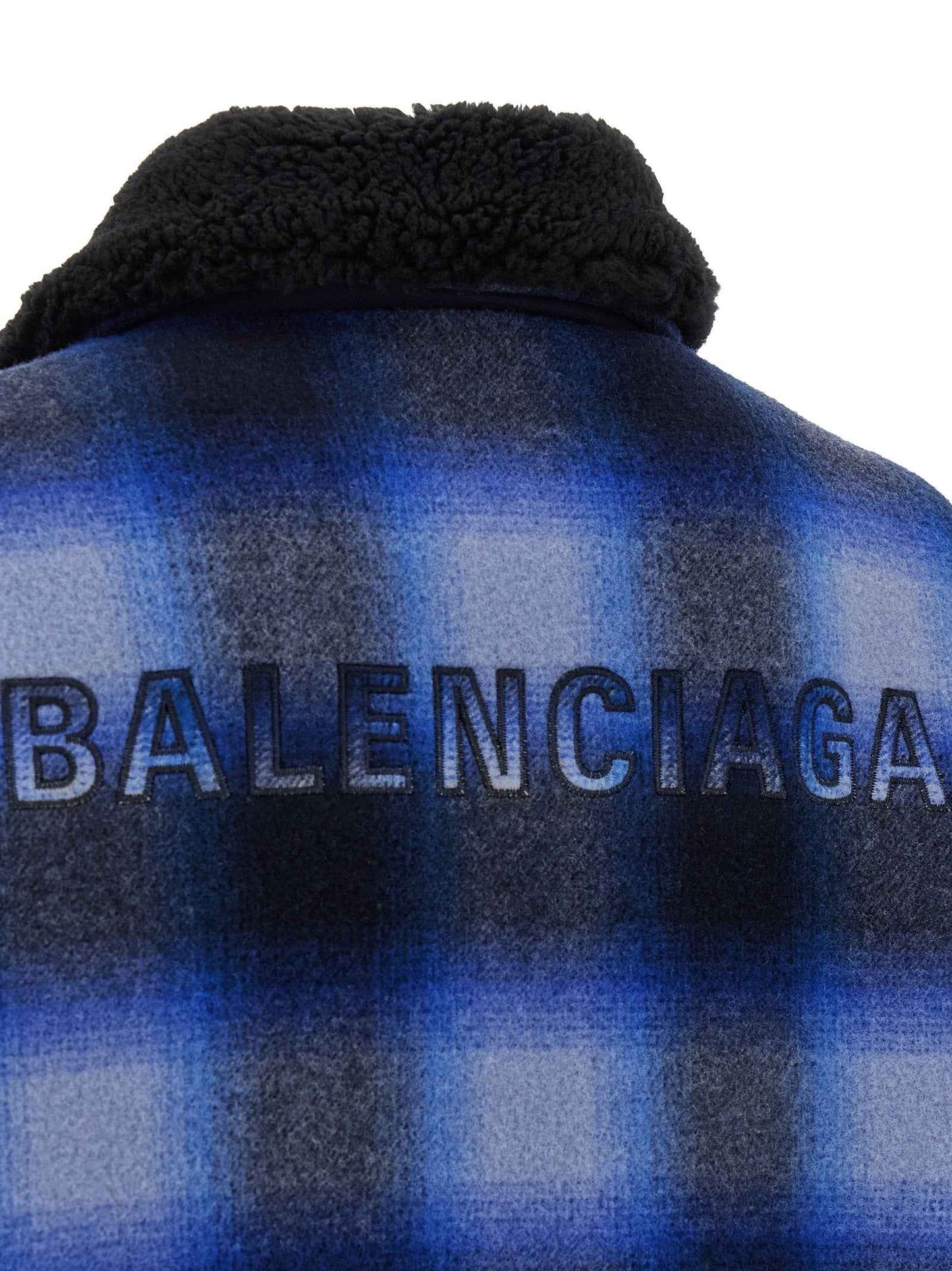 Blue Virgin Wool Bomber