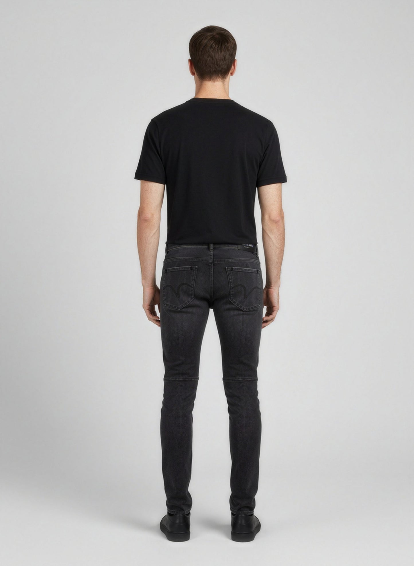 Black Cotton Slim Fit Jeans