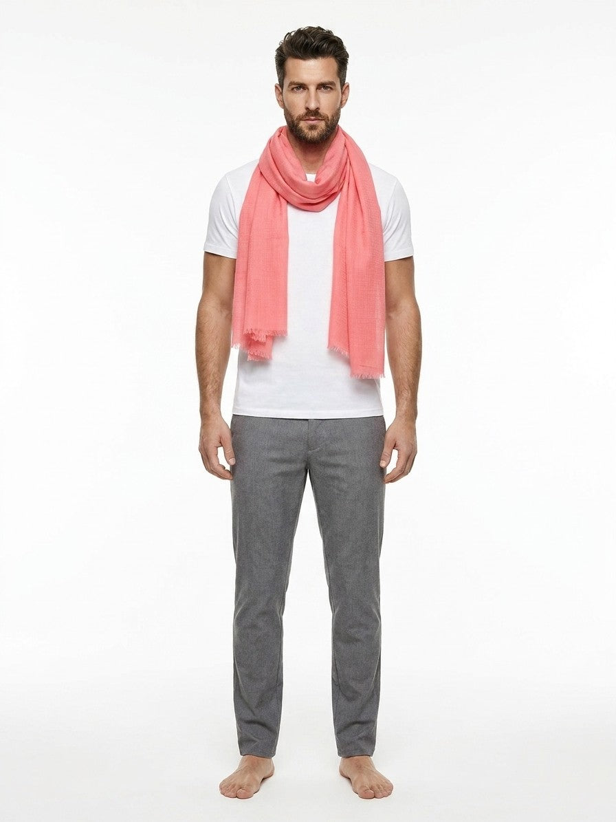 Orange Cashmere Scarf