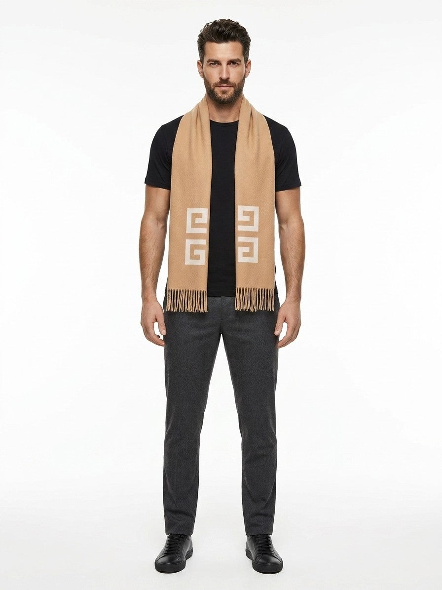 Bicolor Virgin Wool Scarf