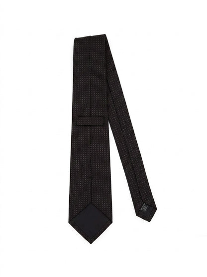 Black And White Silk Tie