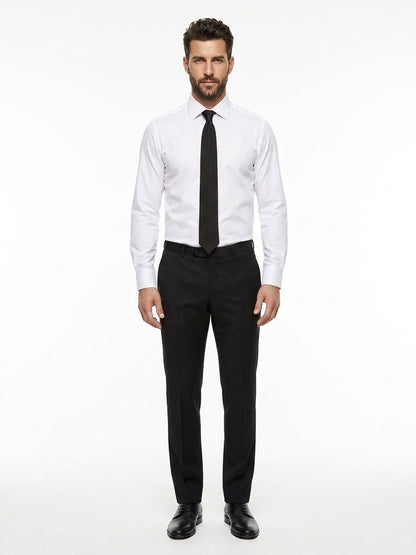 Black And White Silk Tie