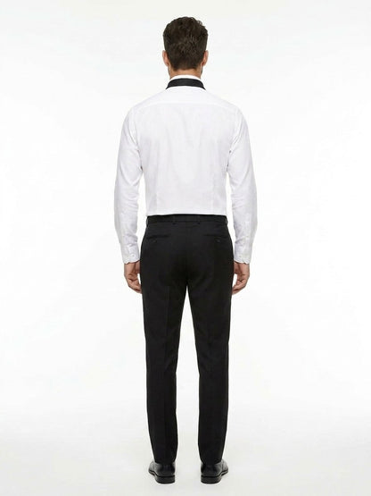 Black And White Silk Tie
