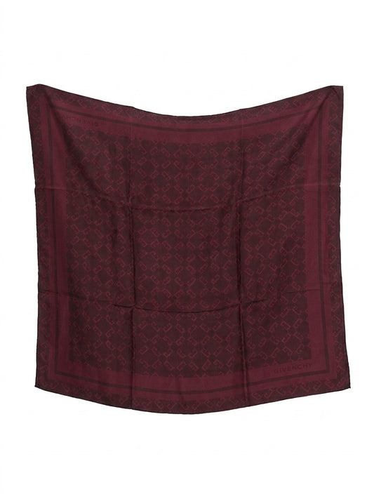 Burgundy Silk Pocket Square