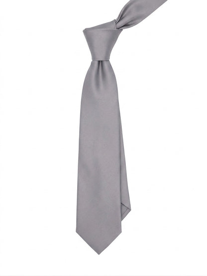 Gray Silk Tie