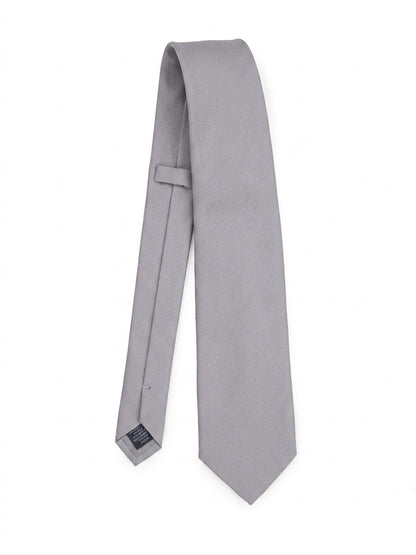 Gray Silk Tie