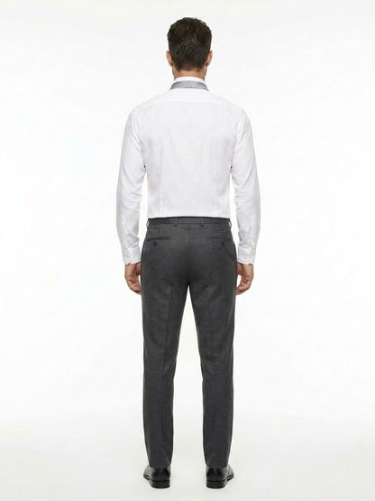Gray Silk Tie