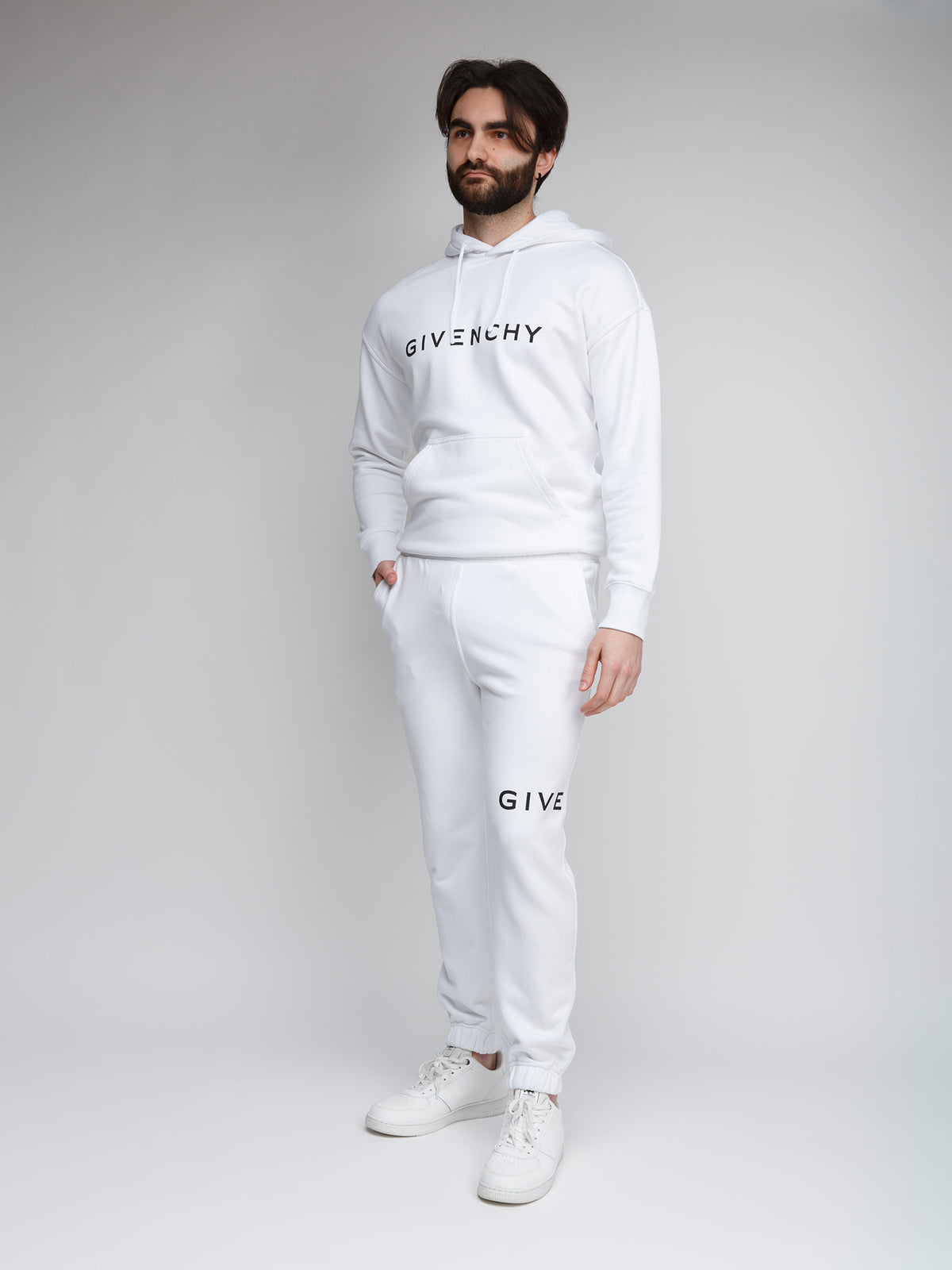 White Cotton Joggers (Workout Pants)