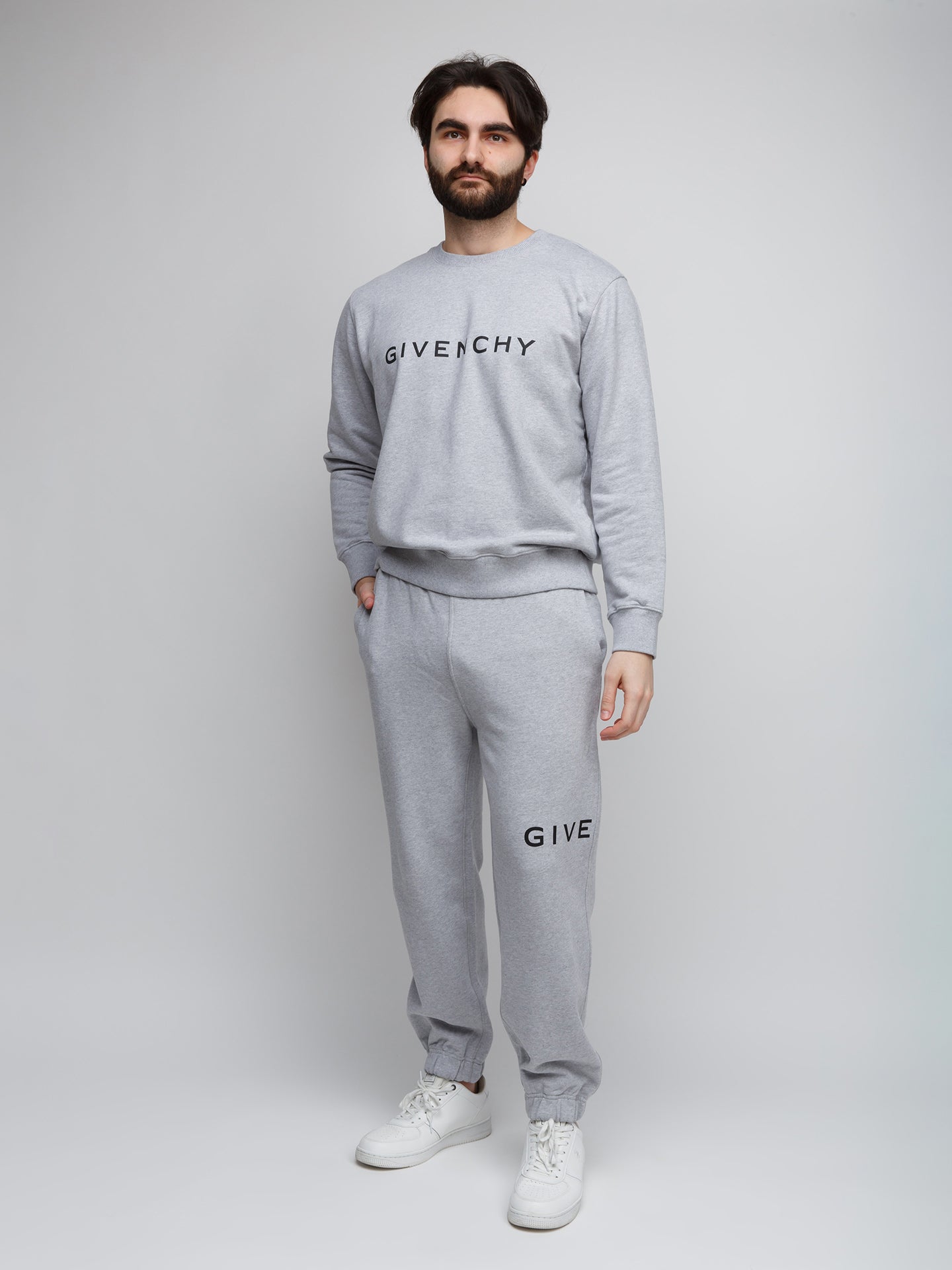 Gray Cotton Joggers (Workout Pants)