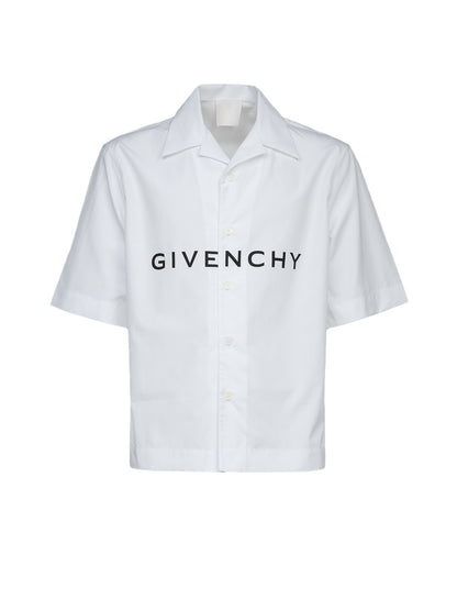 Bicolor Cotton Shortsleeve Shirt