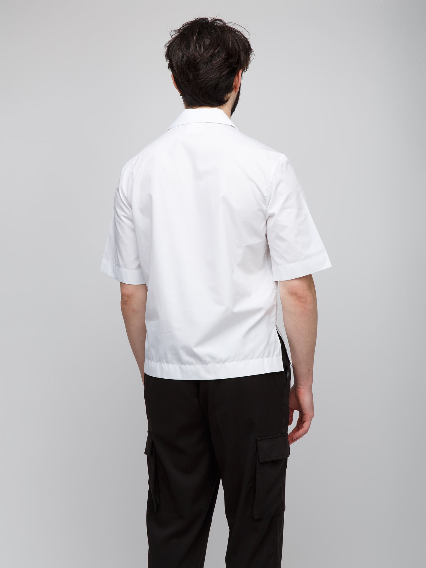 Bicolor Cotton Shortsleeve Shirt