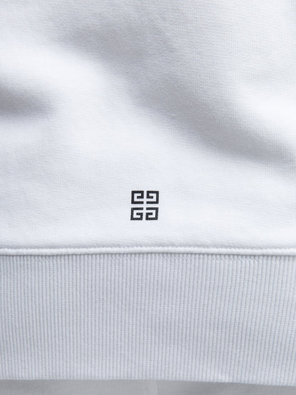 White Cotton Sweatshirt
