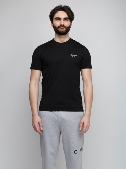 Black Cotton T-Shirt