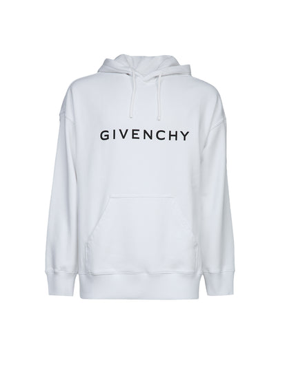 White Cotton Hoodie