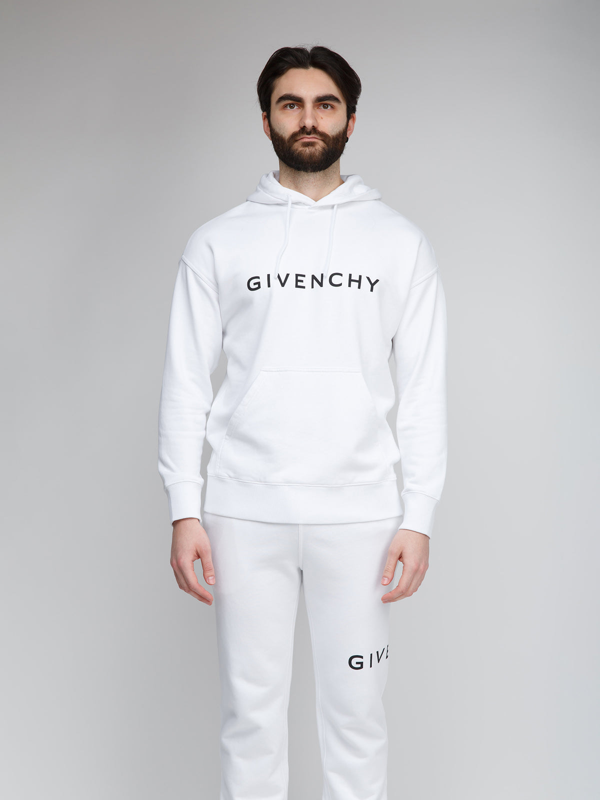White Cotton Hoodie
