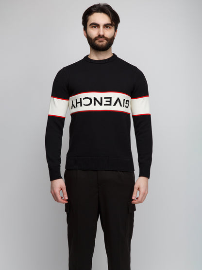 Black Cotton Sweater