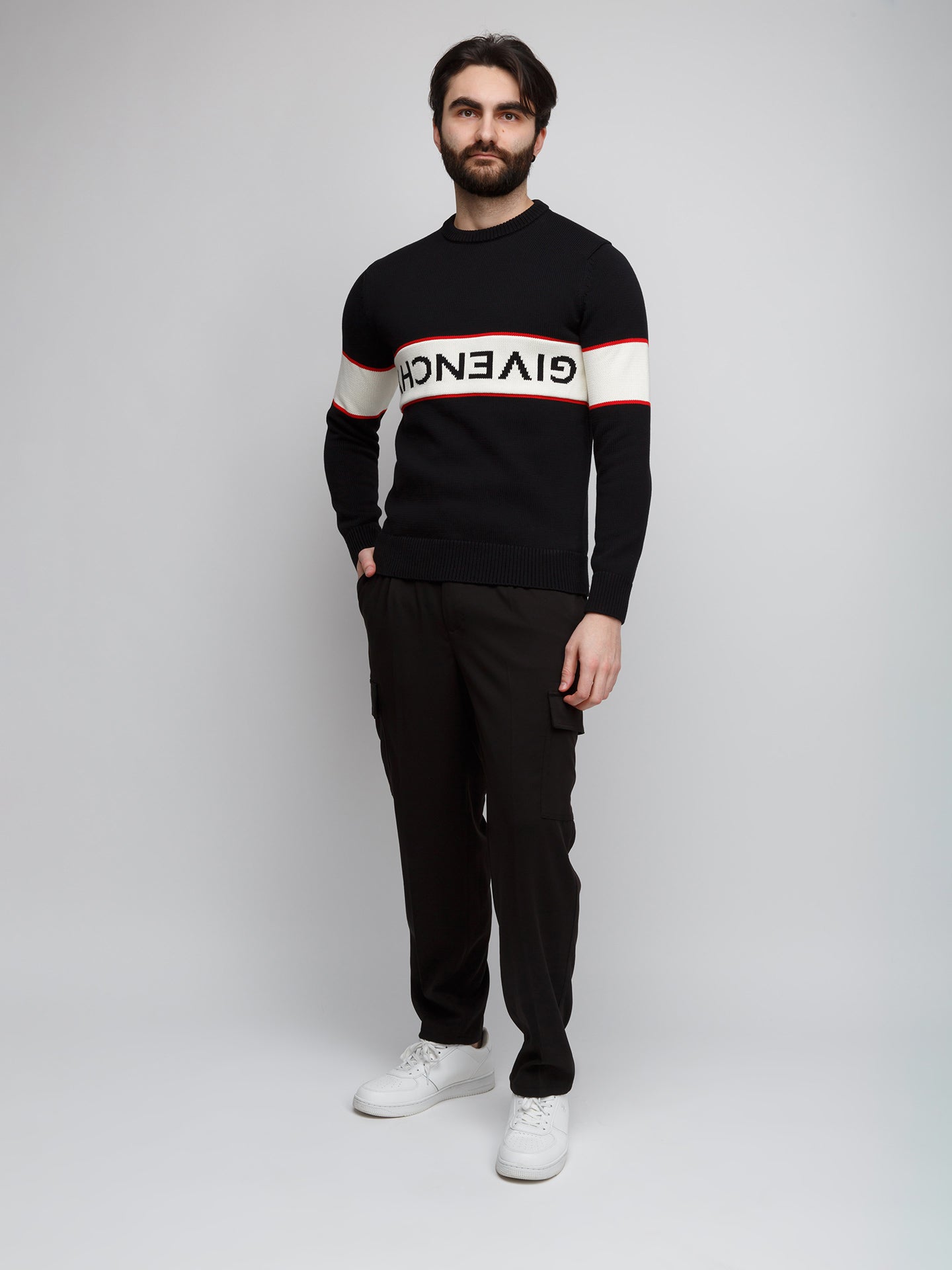 Black Cotton Sweater