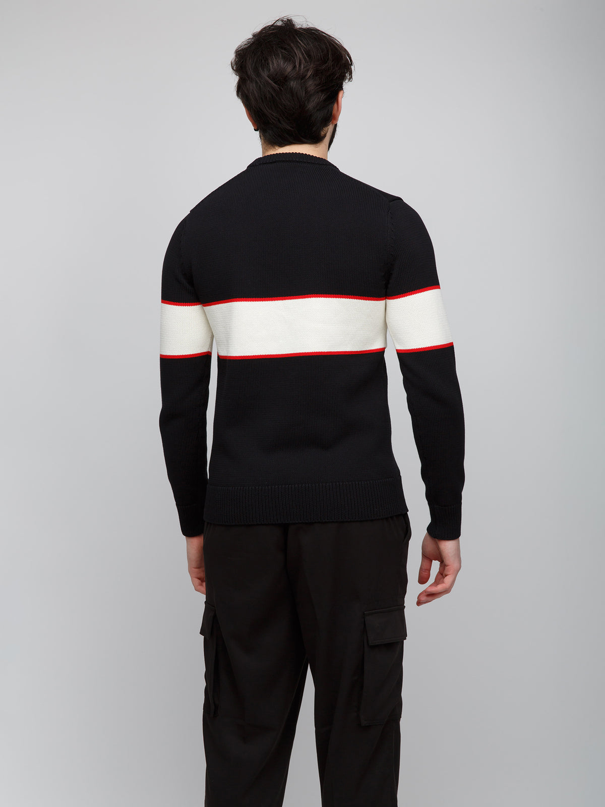 Black Cotton Sweater