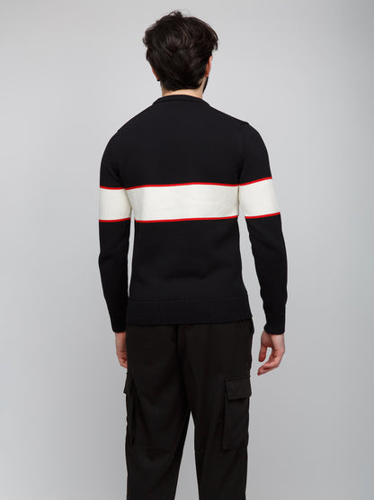 Black Cotton Sweater