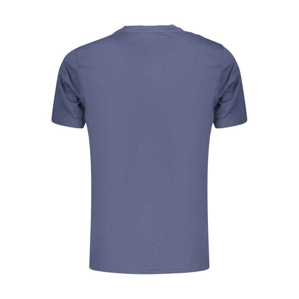 Blue Cotton Men's T-Shirt