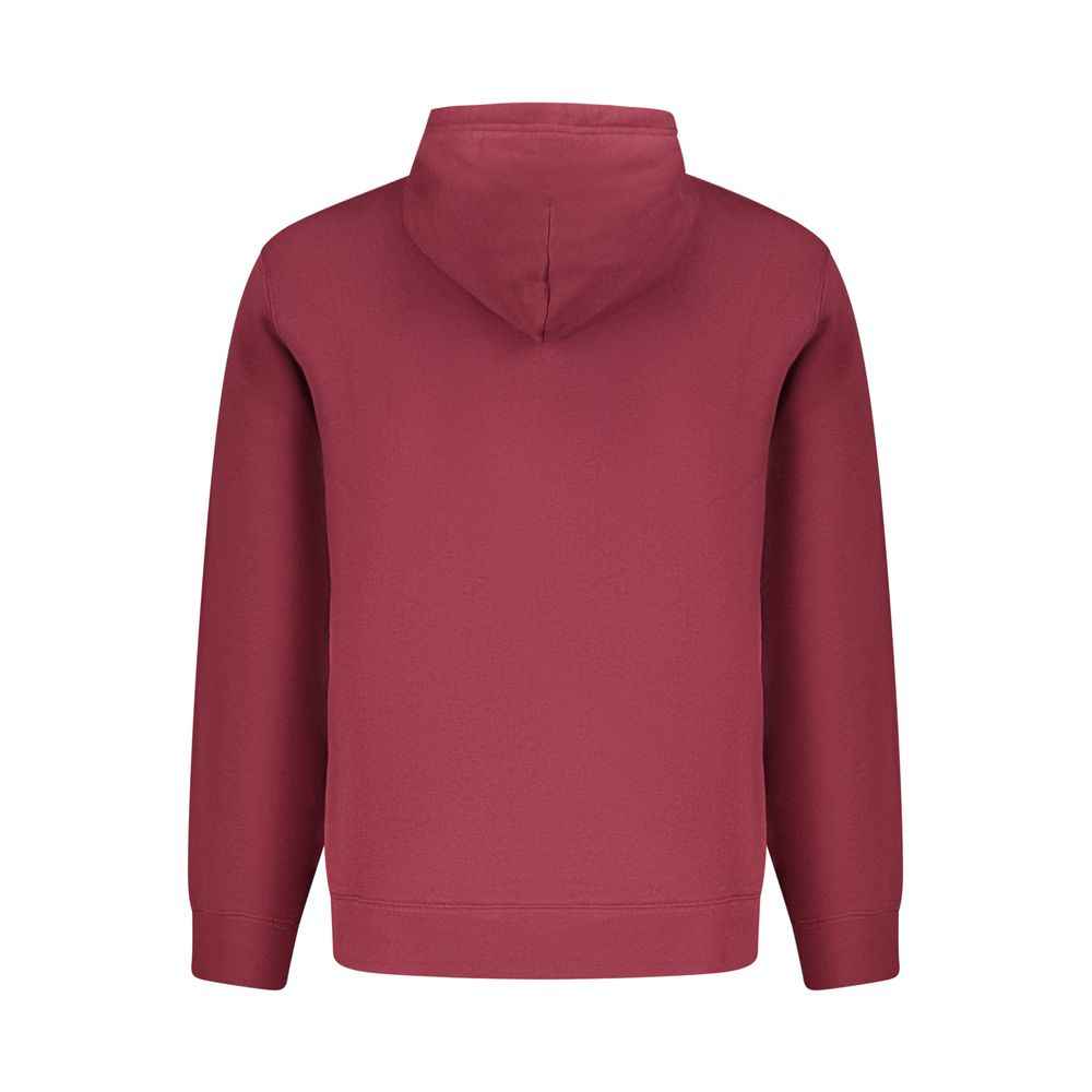 Red Cotton Mens Sweatshirt