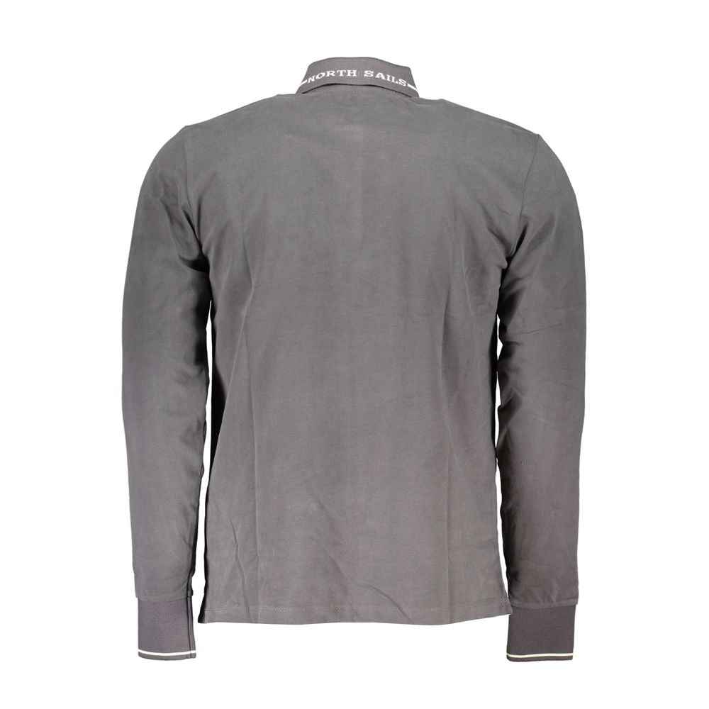 Grigio Cotton Men Polo Shirt