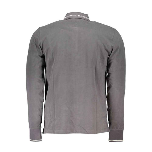Grigio Cotton Men Polo Shirt
