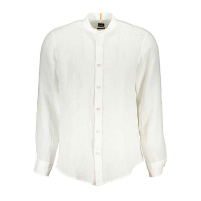 White Linen Men's Shirt