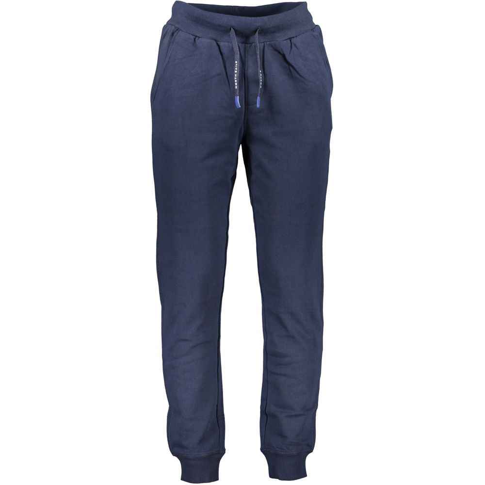 Blue Cotton Men's Trousers