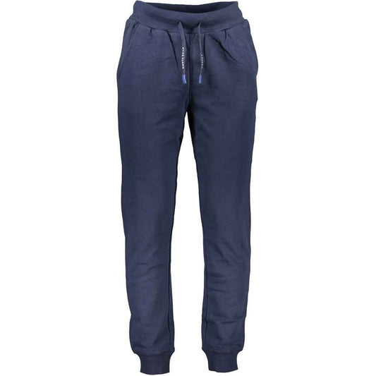 Blue Cotton Men's Trousers