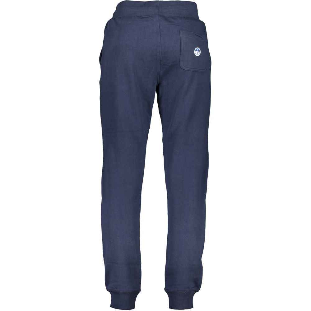 Blue Cotton Men's Trousers
