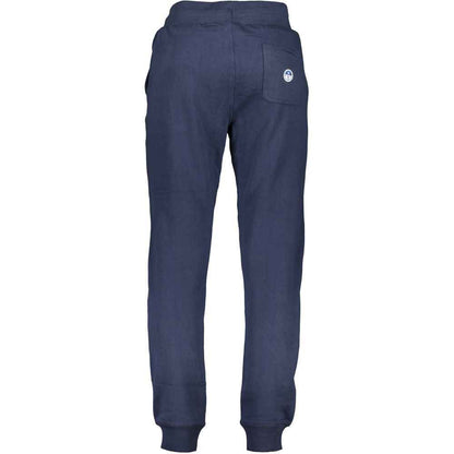 Blue Cotton Men's Trousers