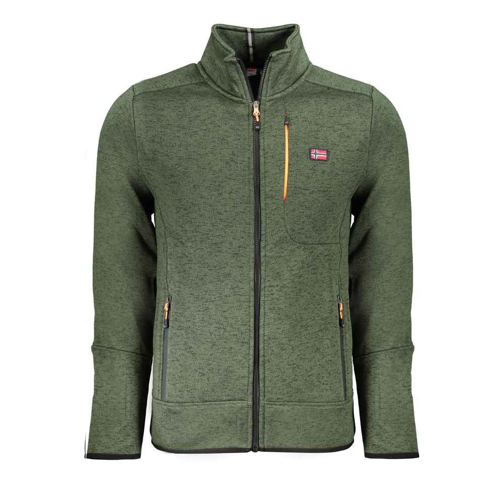 Green Polyester Men's Sweatshirt