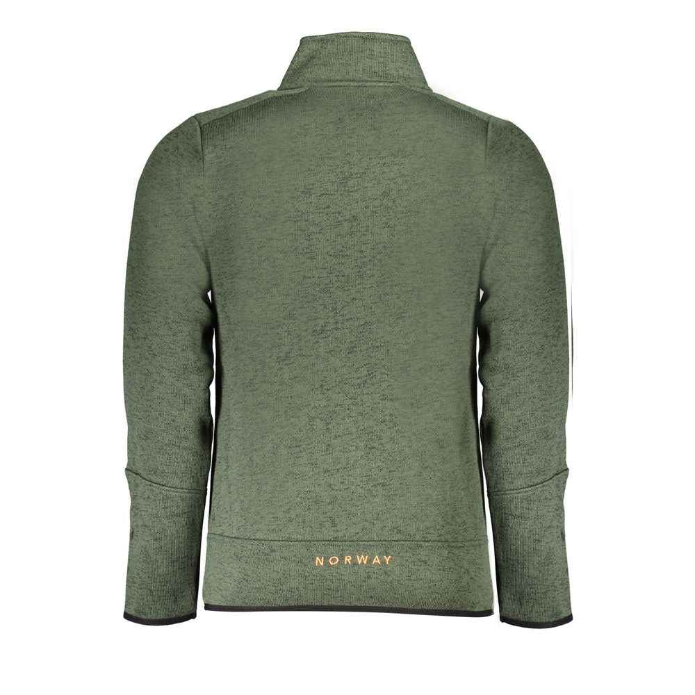 Green Polyester Men's Sweatshirt