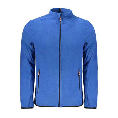 Blu Polyester Men Sweatshirt