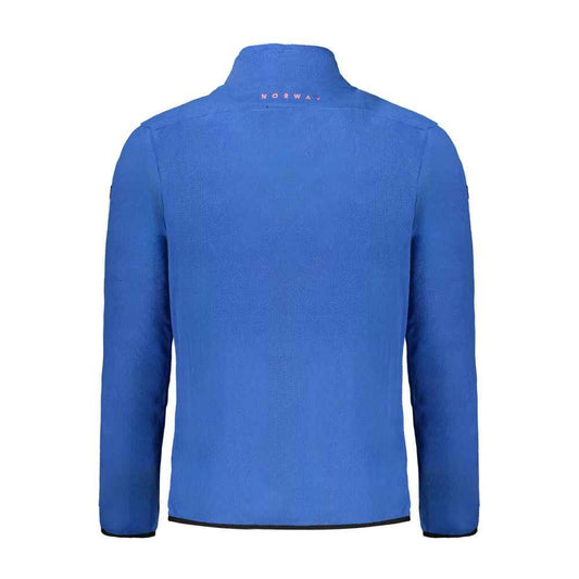 Blu Polyester Men Sweatshirt